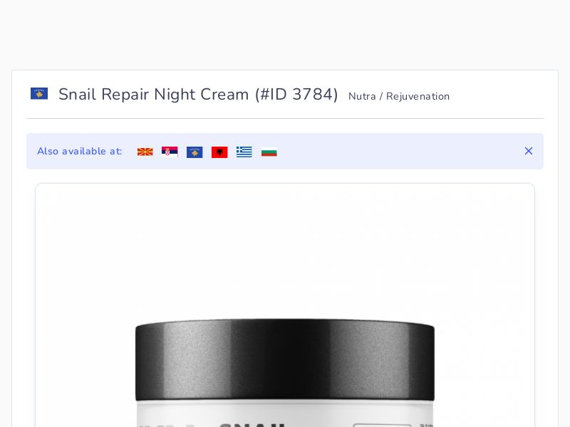 Snail Repair Night Cream