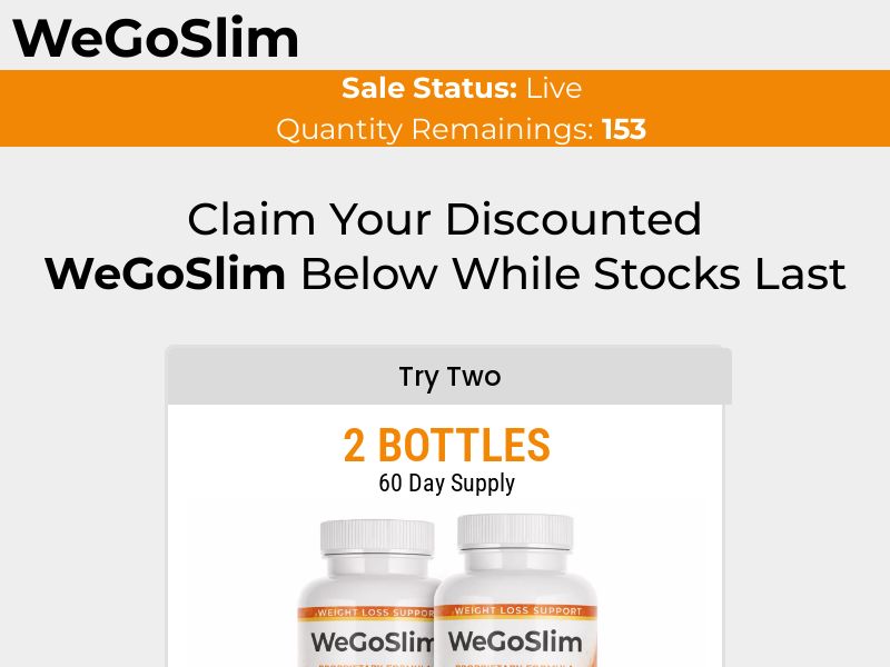 WeGoSlim - DTC [US,CA,AU] (Banner,Native,Social,Search,SEO,Brand Bidding) - CPA