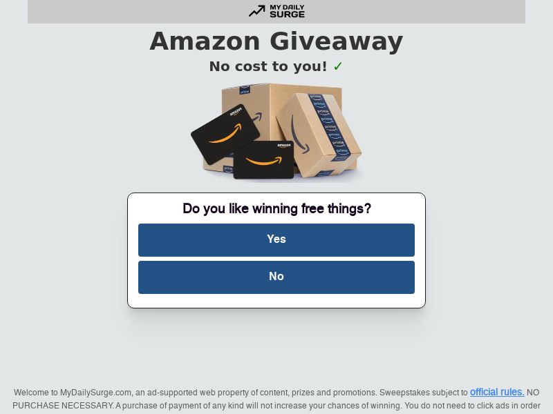My American Prizes - 1k Amazon - |US||SOI| *PERSONAL APPROVAL*