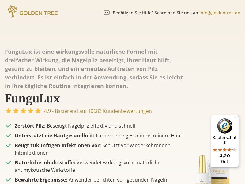 FunguLux - VSL [DE,AT] (Social,Banner,Native,Push,SEO,Search,Brand Bidding) - CPA 