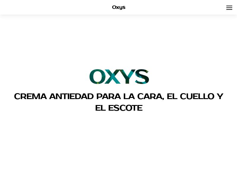 Oxys [All Regions Delivery] MX - REJUVENATING CREAM HOLD