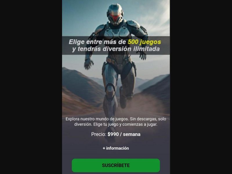 32594 - CL - [MOB] - 500 Juegos - Entel - 2 Click