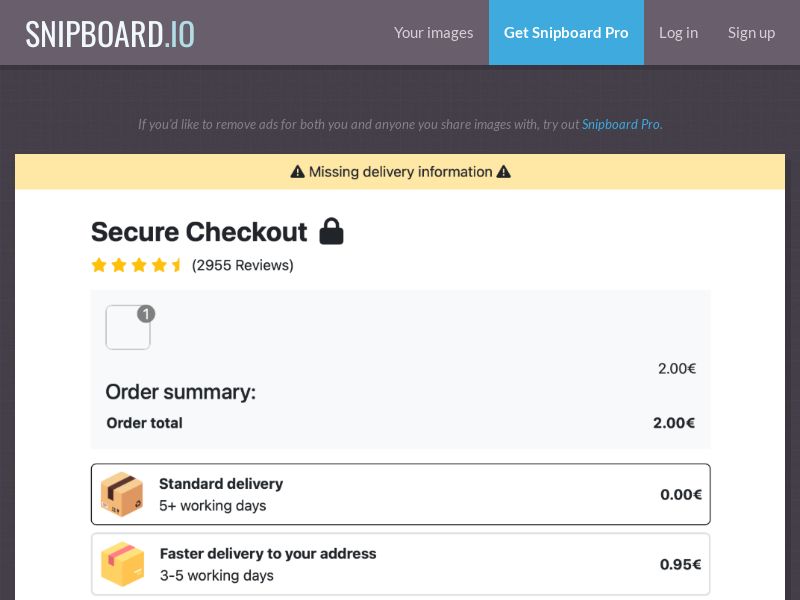 Dynamic Special Flow - Pre Purchase Upsell Test v3 €2.00 UK - CC Submit