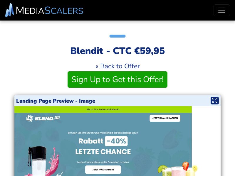 Blendit - CTC €59,95 {+DTC, Alt-Landers} (Event Tracking) [DE, AT]