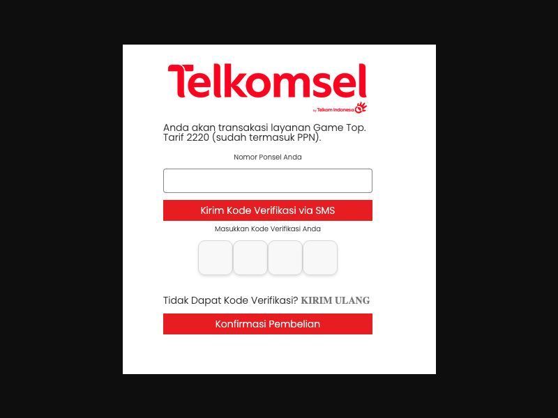 38996 - ID - [MOB] - TOP Games - Telkomsel - PIN