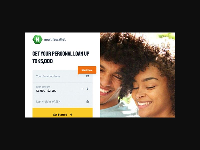 NewLifeWallet - Loans up to $5k - RevShare (US) {Social}