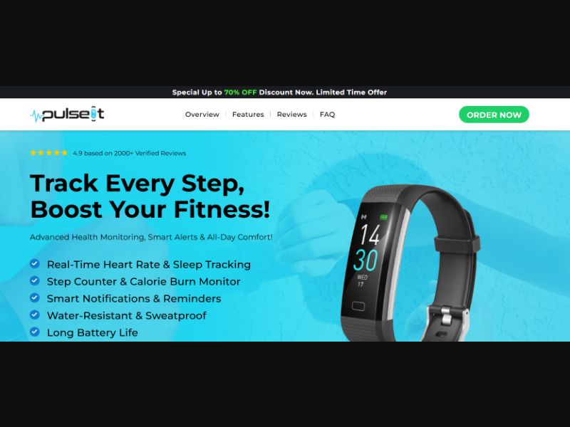 [WEB+MOB] PulseIt Fitness Tracker - CTC $59,95 /US CPS