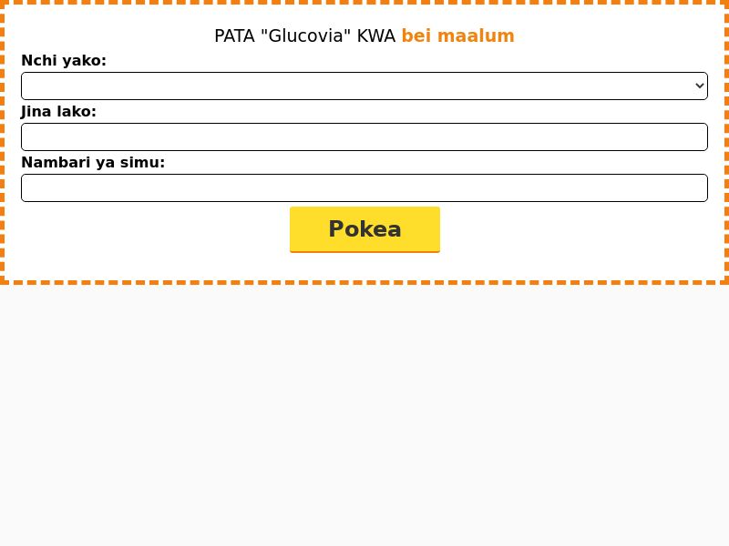 Glucovia 79990 TZS - diabetes