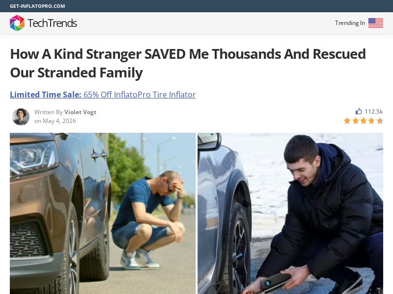 ! NEW OFFER - InflatoPro Tire Inflator - Advertorial [INTL] (Social,Banner,Native,Push,SEO,Search,Brand Bidding) - CPA