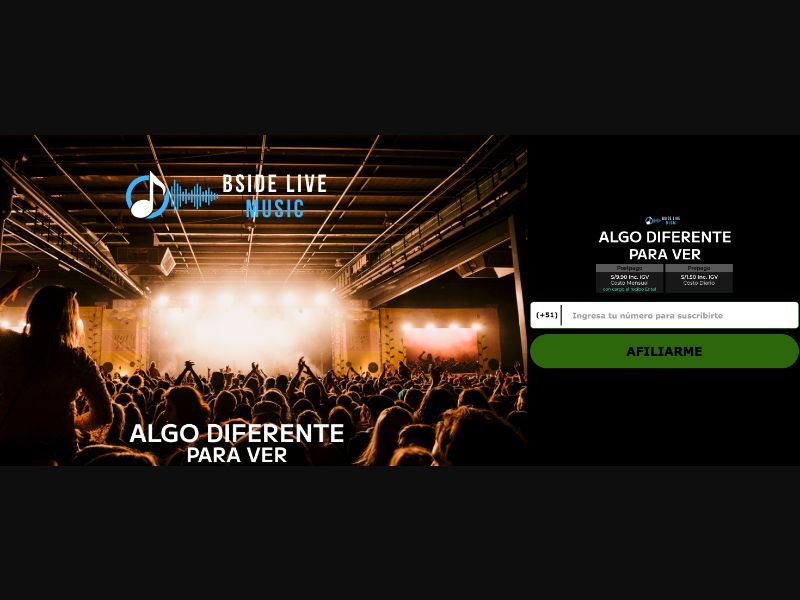 [WEB+MOB] BSIDE LIVE MUSIC /PE [Entel] - 2 Click