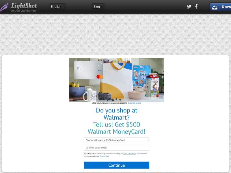 Win $500 Walmart GiftCard - CPL | US