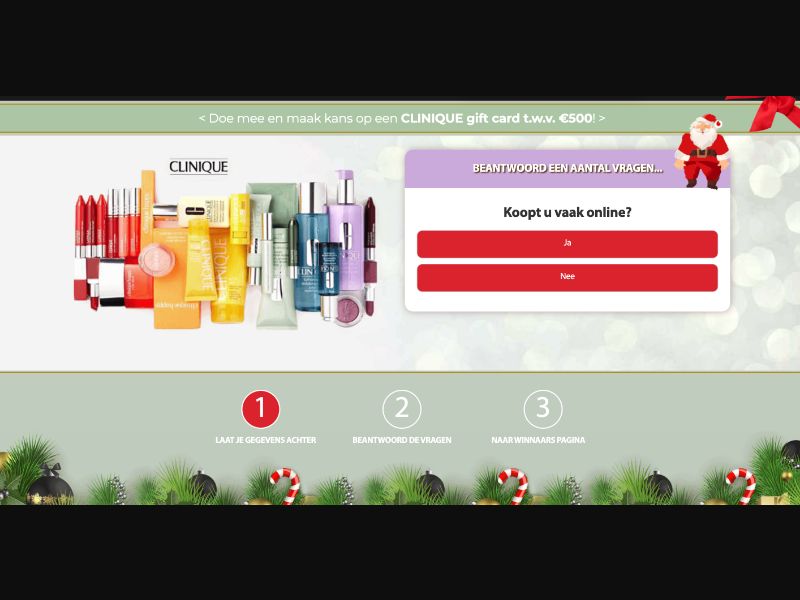 NL - Quiztionnaire - Clinique Giftcard - (CPL)