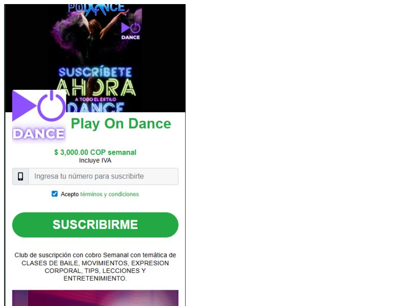 Play On Dance Claro