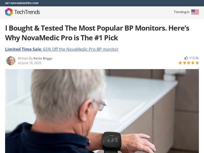NovaMedicPRO Blood Pressure Monitor - Advertorial [INTL] (Social,Banner,Native,Push,SEO,Search,Brand Bidding) - CPA