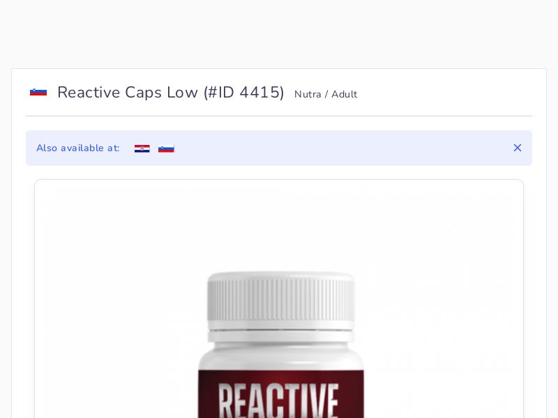 Reactive Caps Low
