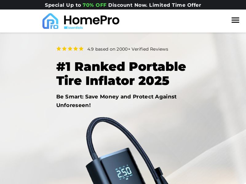 Portable Air Pump SS - US