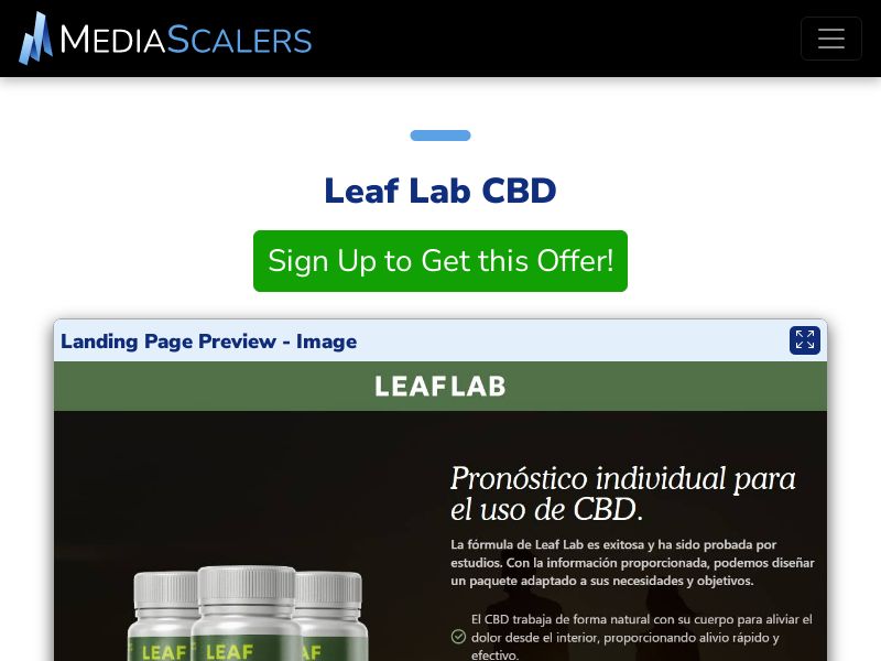 Leaf Lab CBD (Event Tracking) [ES]