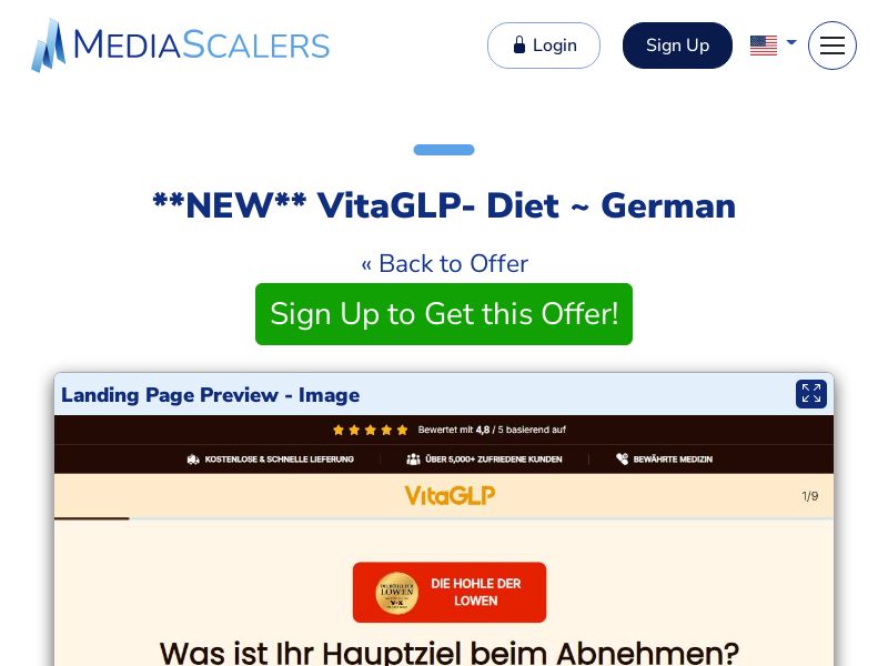 VitaGLP- Diet ~ German {+DTC, Quiz} [DE, AT, CH]