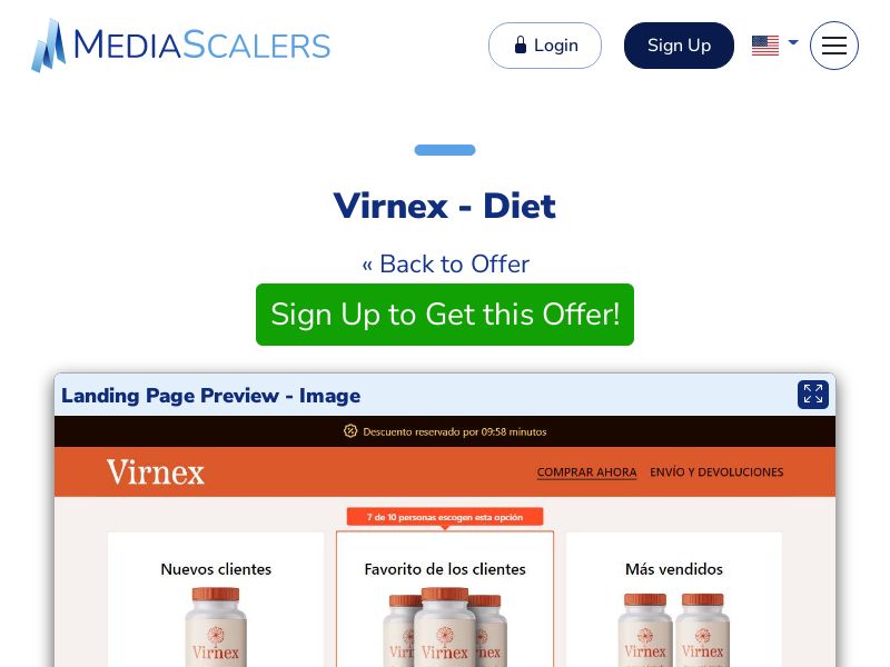 Virnex - Diet {+DTC} (Event Tracking) [ES]