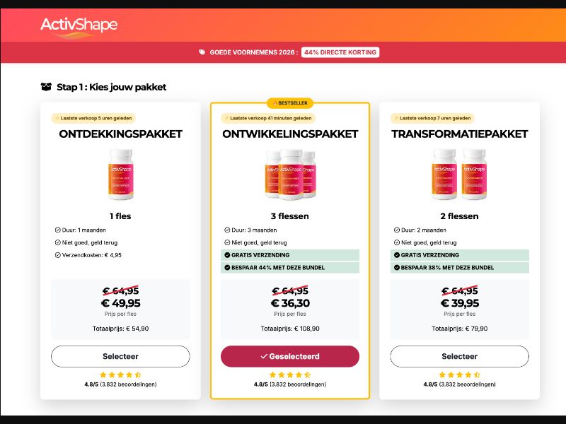 [WEB+MOB] ACTIVSHAPE - FAT BURNER - NL- BE (NL) - CPS