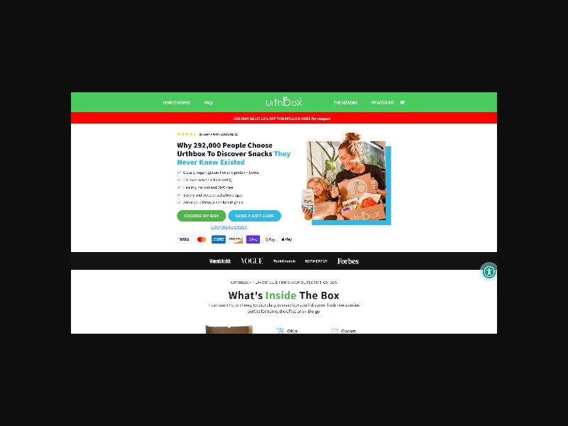 UrthBox - Healthy Snack Subscription Box - RevShare (US)
