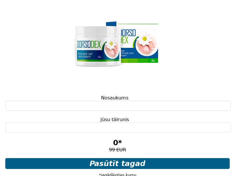 Dorsodex cream 30ml free LV - ANTIFUNGAL SOLUTION CREAM