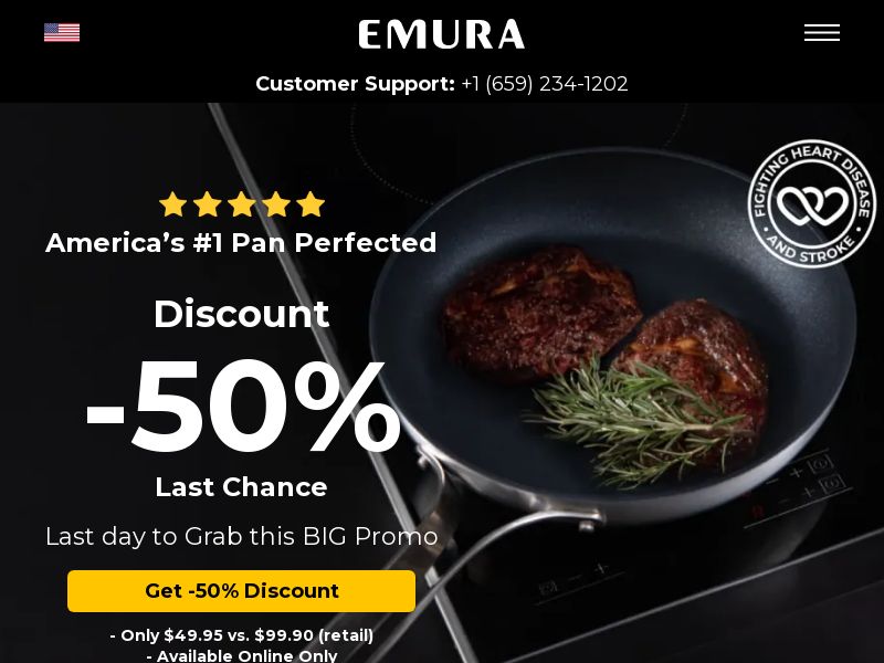 Emura - Non-Stick Pan (US CA Only!)