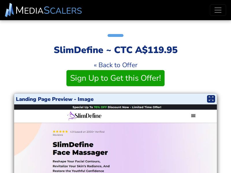SlimDefine ~ CTC A$119.95 {+DTC, Alt-Landers} (Event Tracking) [AU]