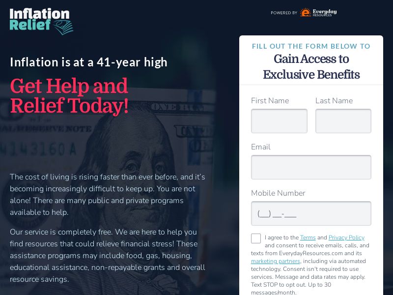 Inflation Relief - Everyday Resources - US