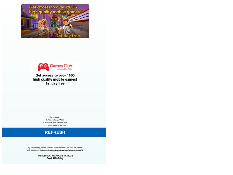 Games Club Airtel