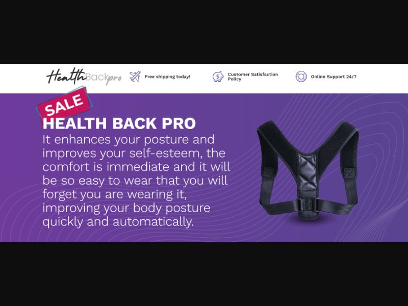 [WEB+MOB] Health Back Pro /International (112 GEOs) CPS *FB/TikTok/Google/Taboola Pixel*