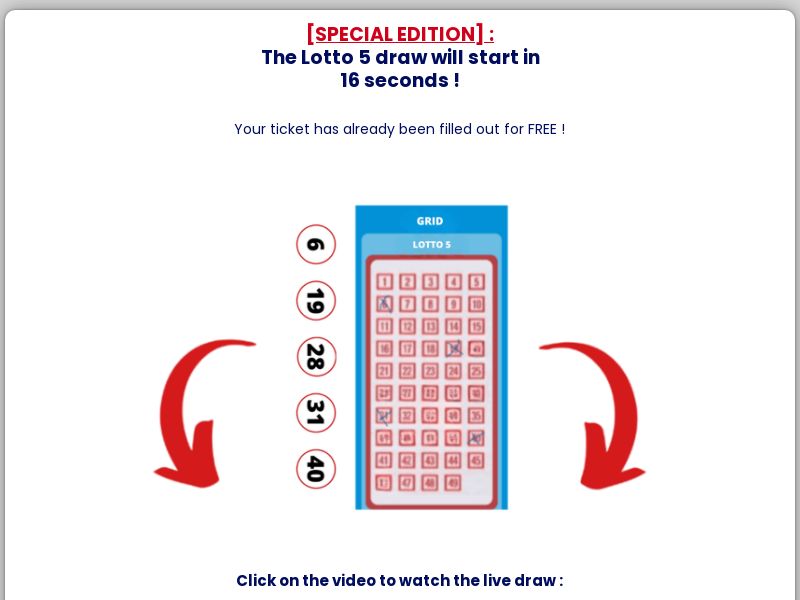 Lotto 5 - $26.93 CTC - CPA - [US/UK/CA/NZ/AU]