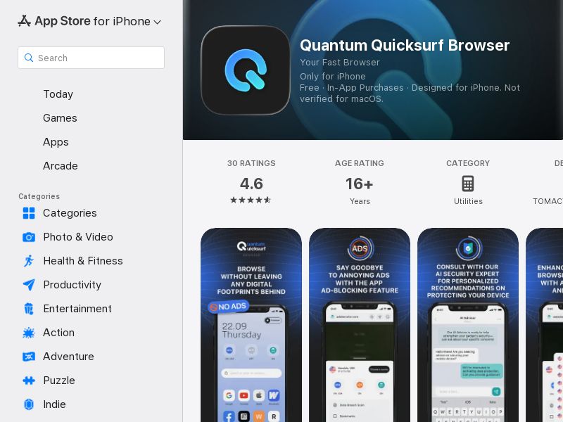 QuantumBrowser CPI [US] iOS