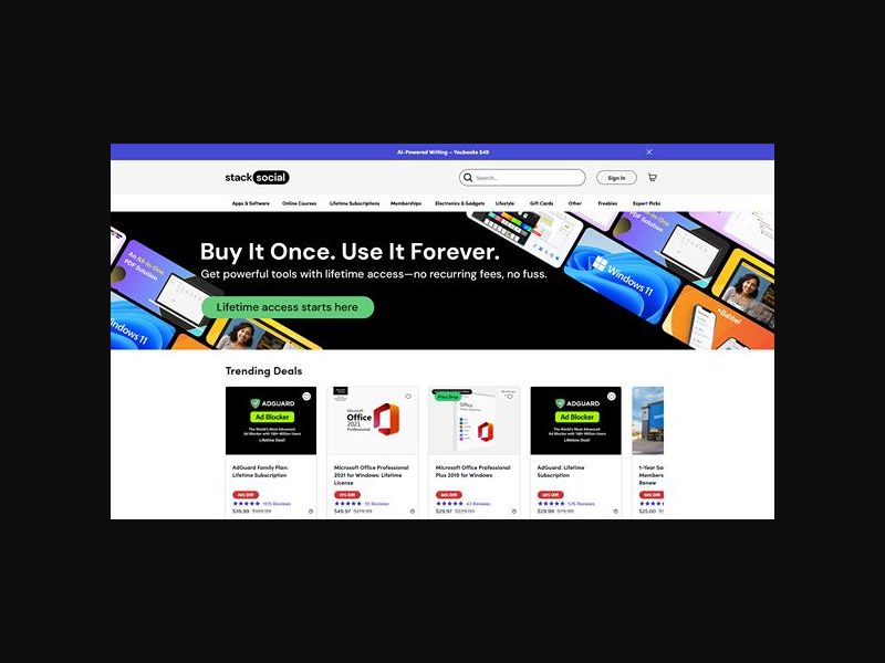 StackSocial - Daily Tech Deals - RevShare (US)