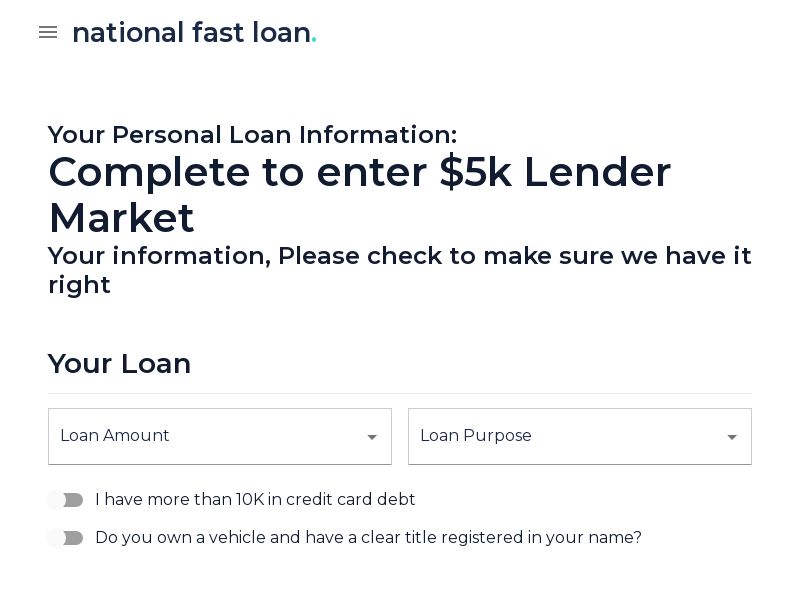 National Fast Loan - Revshare | US
