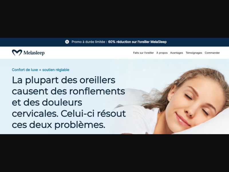 [WEB+MOB] Melasleep Pillow CTC €49,99 /FR CPS *EXCLUSIVE*
