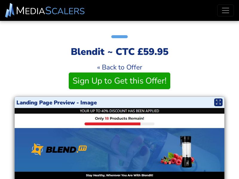 Blendit ~ CTC £59.95 {+DTC} (Event Tracking) [UK]