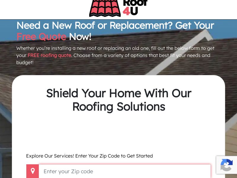 Roof4U Roofing Installers - US - CPL - Desktop/Mobile - Paid Social (Pre-approval required)