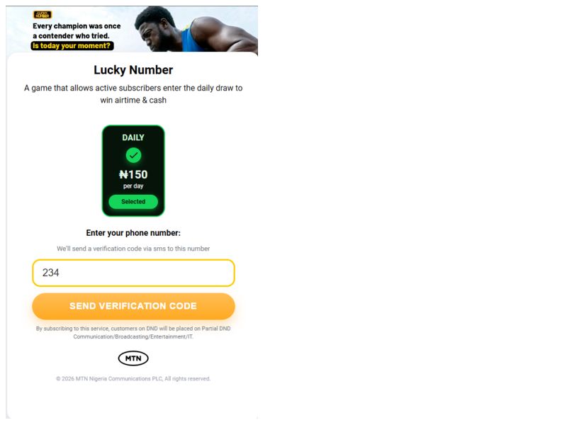 Lucky Number [Non-billable] MTN