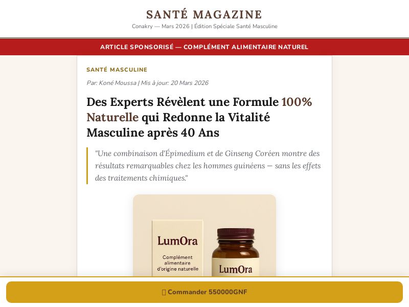 Capsule Lumora Conakry GN - Potency