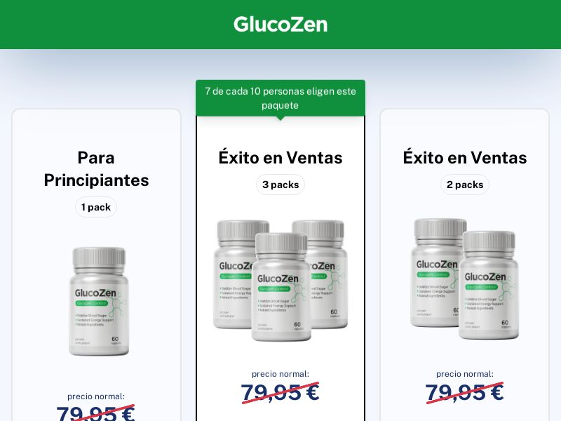 GlucoZen | ES | D2C | Exclusive
