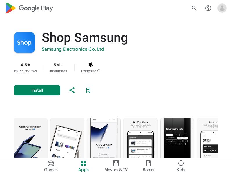 Samsung Shop - Android - IN (CPA - Purchase)