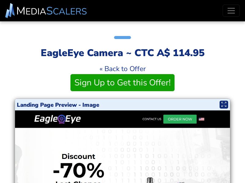 EagleEye Camera ~ CTC A$ 114.95 {+DTC, Alt-Landers} (Event Tracking) [AU]