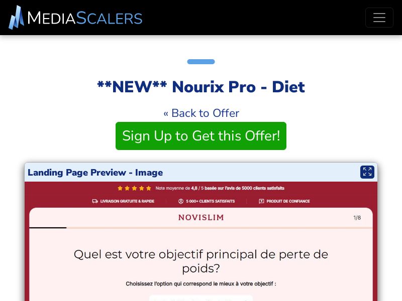 Nourix Pro - Diet {+Quiz, DTC} [FR]