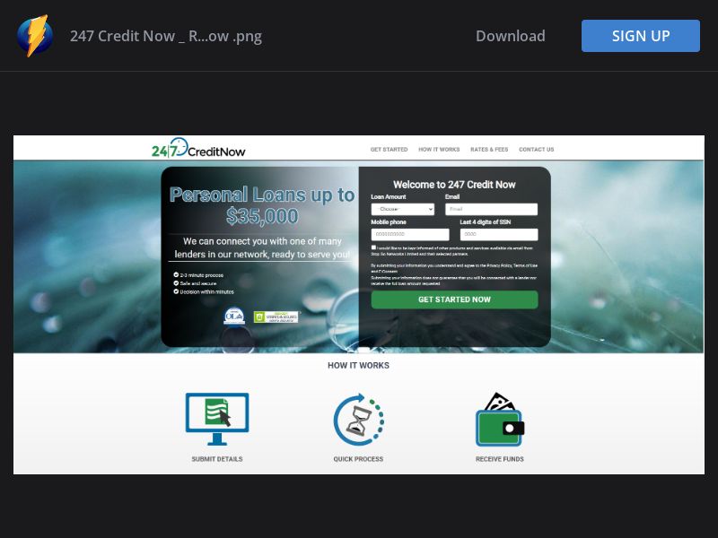 United States (US) - 247CreditNow - Personal Loans (Responsive)