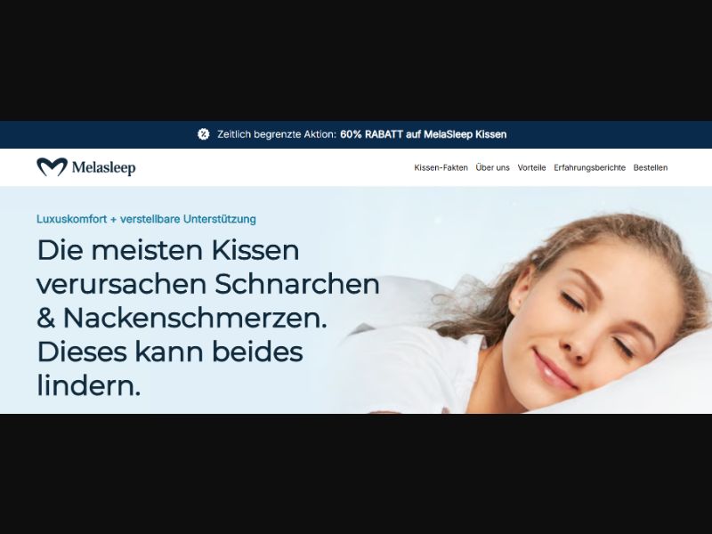 [WEB+MOB] Melasleep Pillow CTC 49,99 CHF /CH CPS *EXCLUSIVE*
