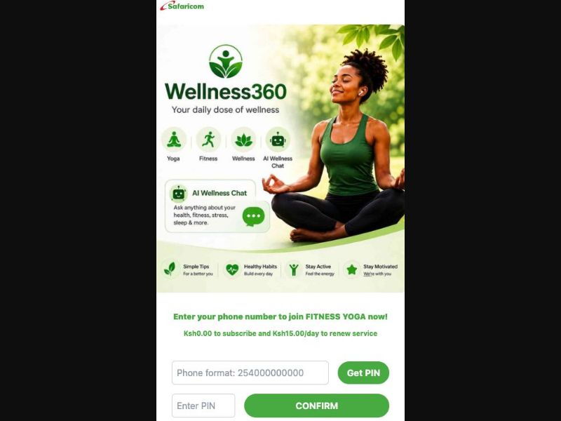 38583 - KE - [MOB] - Wellness360 (Mfilter) - Safaricom - 1 Click