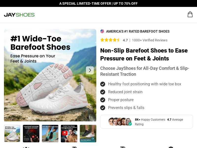 JayShoes Barefoot Shoes SS - US/INTL
