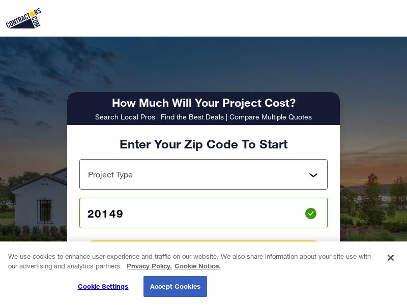 MyContractors.com - US - Zip Targeted - (Proof Needed)