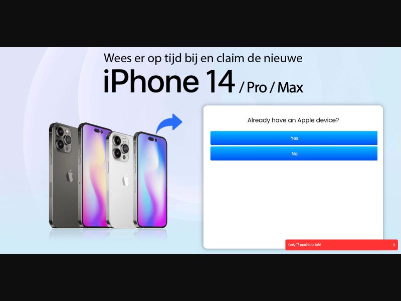 NL - Quiztionnaire - iPhone 14 New - (CPL)